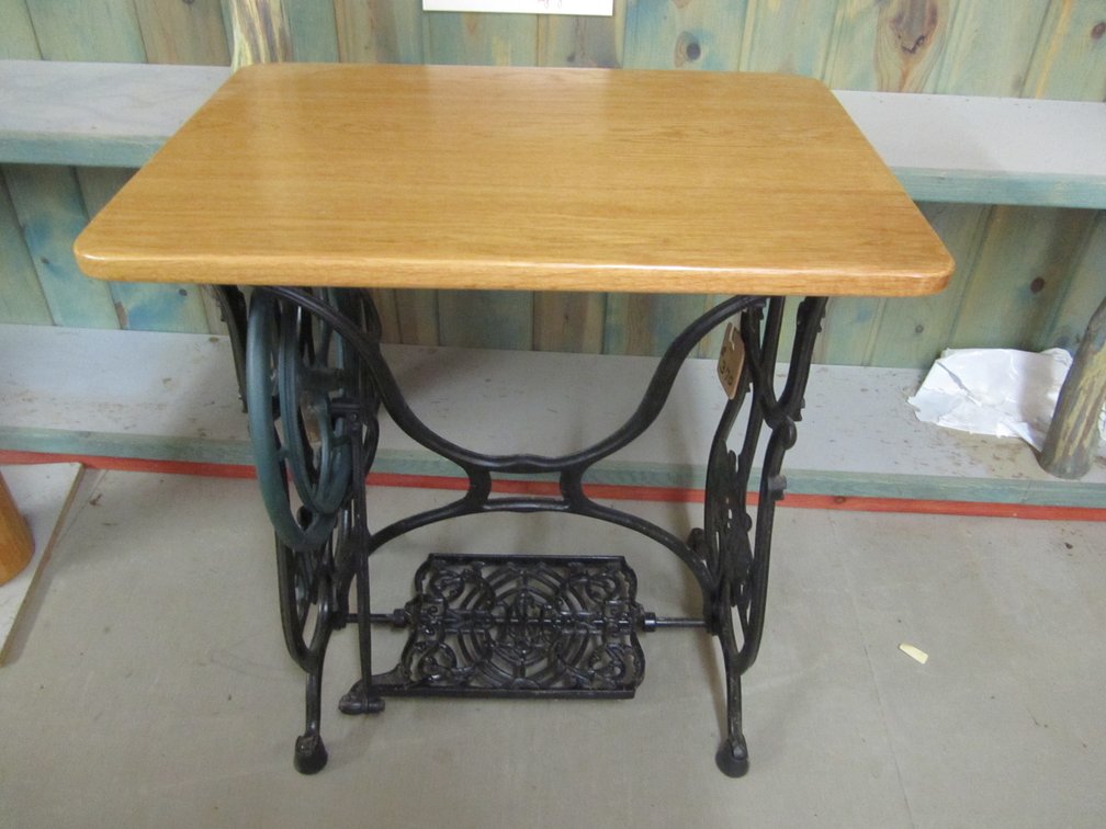 Table Made From Domestic Sewing Machine Stand