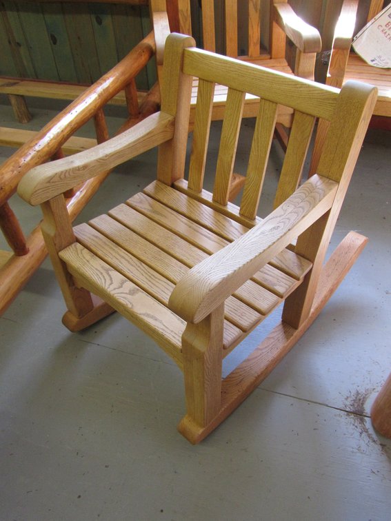 Oak Lincoln Style Rocking Chair