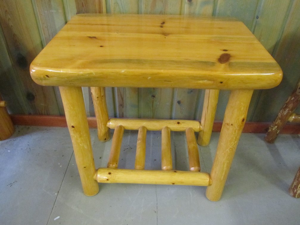 Log Side Table