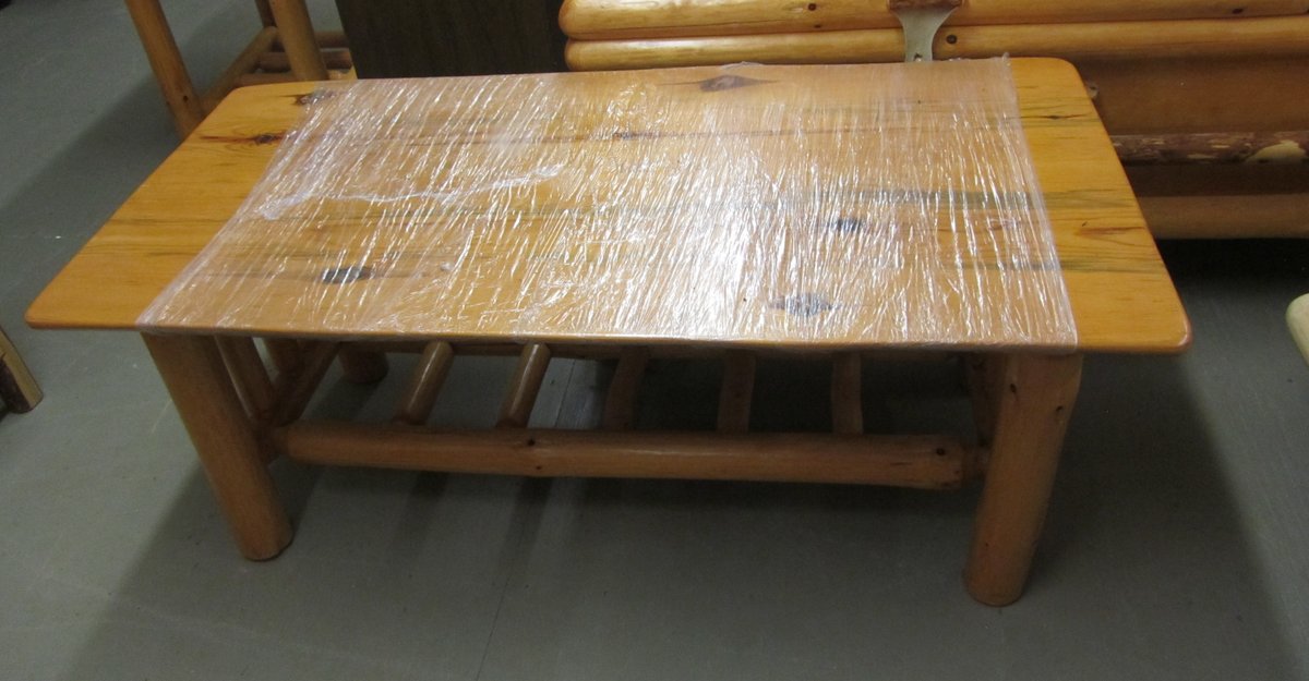 Pine Log Coffee Table