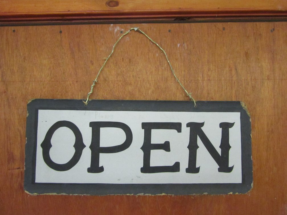 Hanging Open Sign
