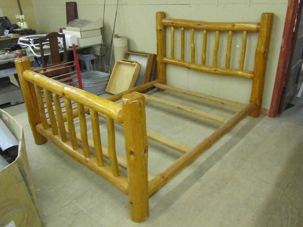 Log Full Size Bed Frame Set