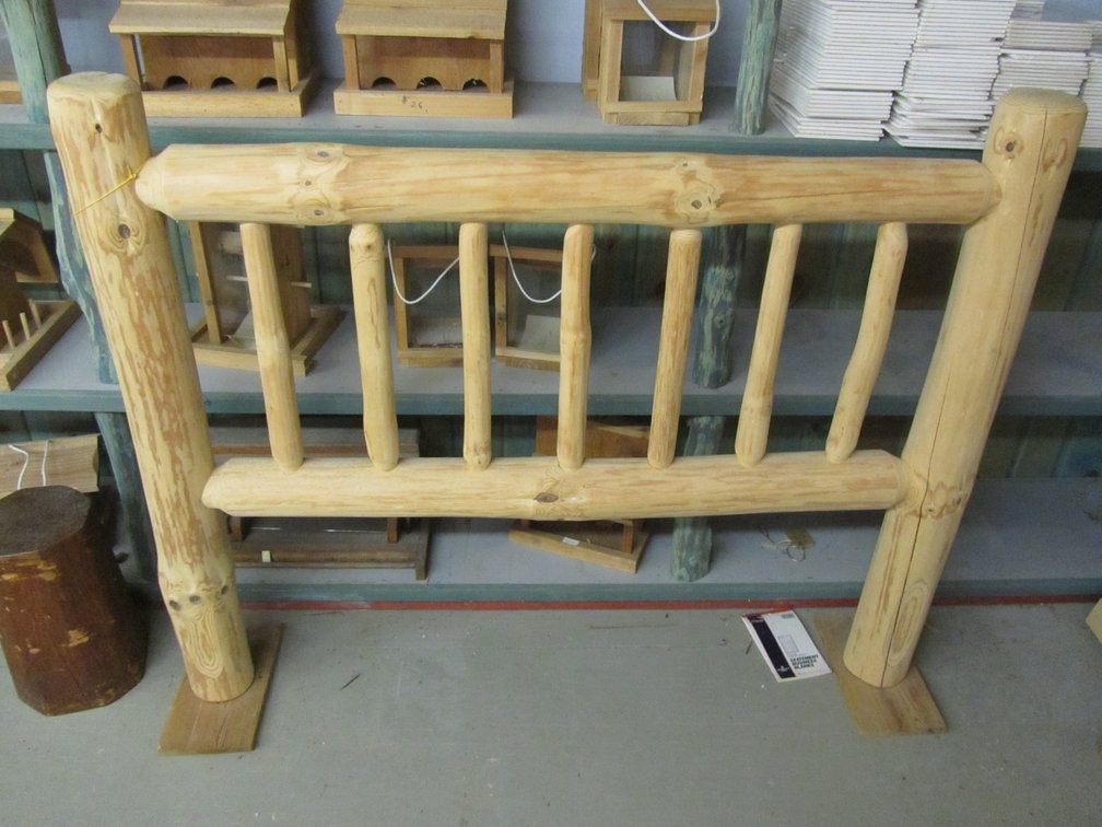 Log Full Size Headboard