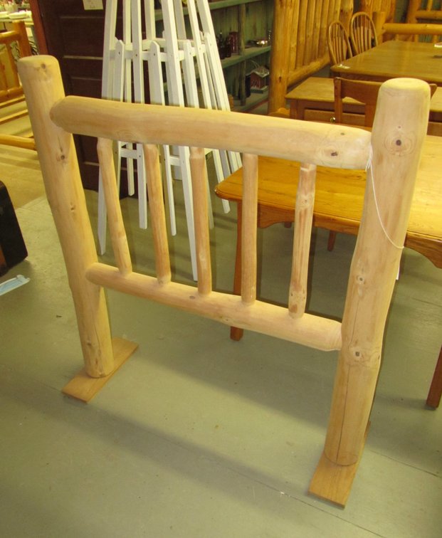 Log Twin Size Headboard