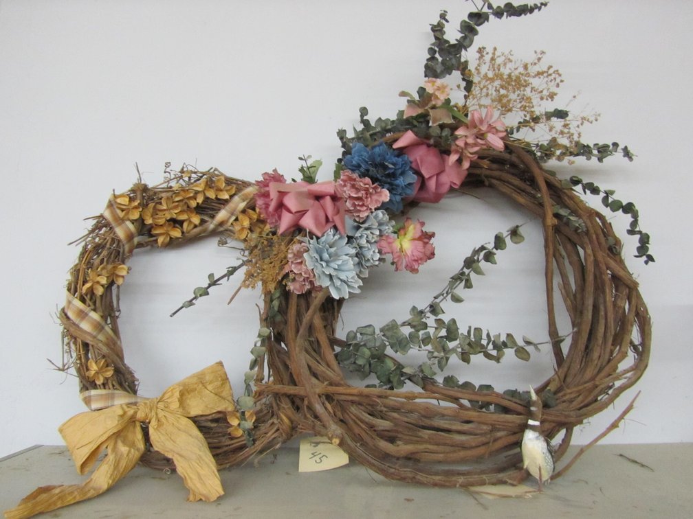 (2) Decorative Wreaths