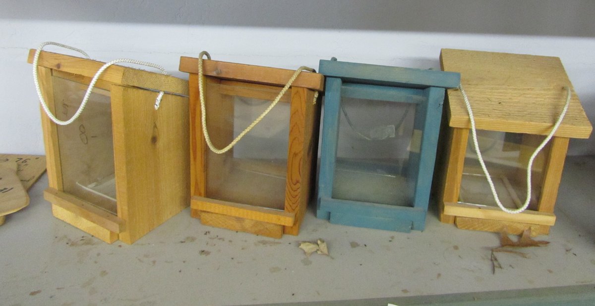 (4) Handmade Bird Feeders