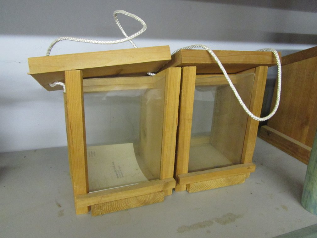 (2) Handmade Bird Feeders