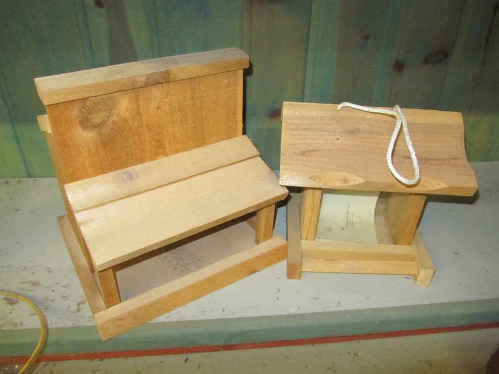 (2) Handmade Bird Feeders