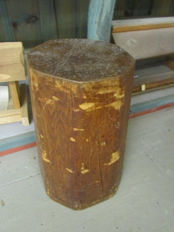 Log Plant Stand