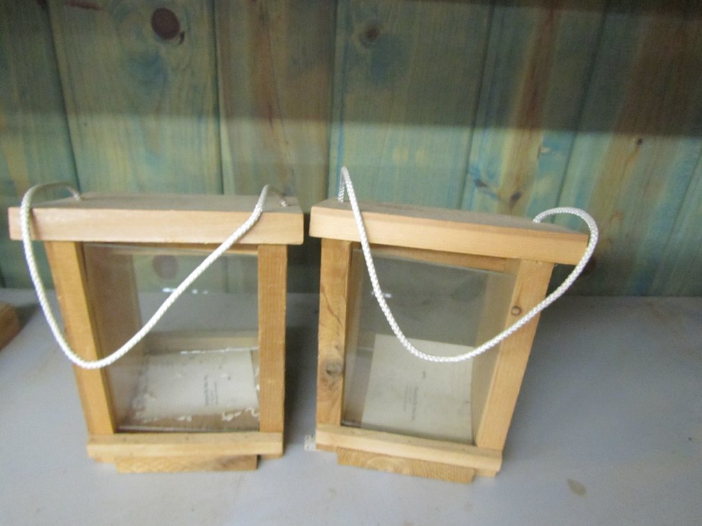(2) Handmade Bird Feeders