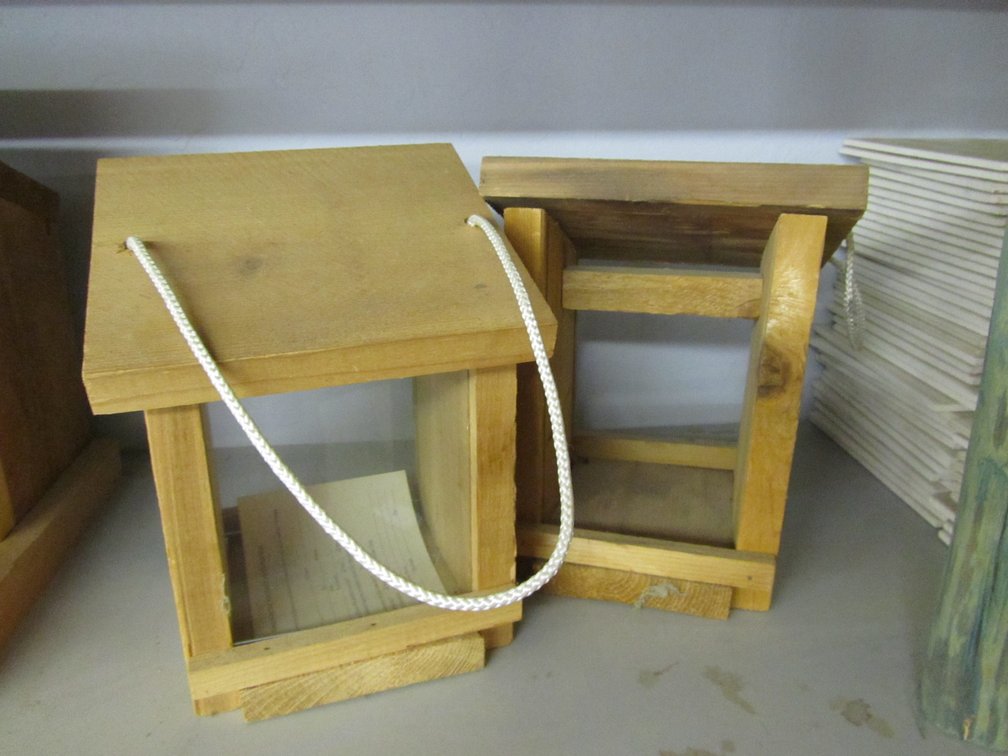 (2) Handmade Bird Feeders