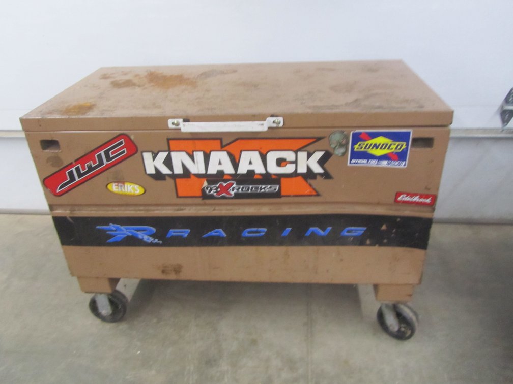Metal Storage Chest On Casters