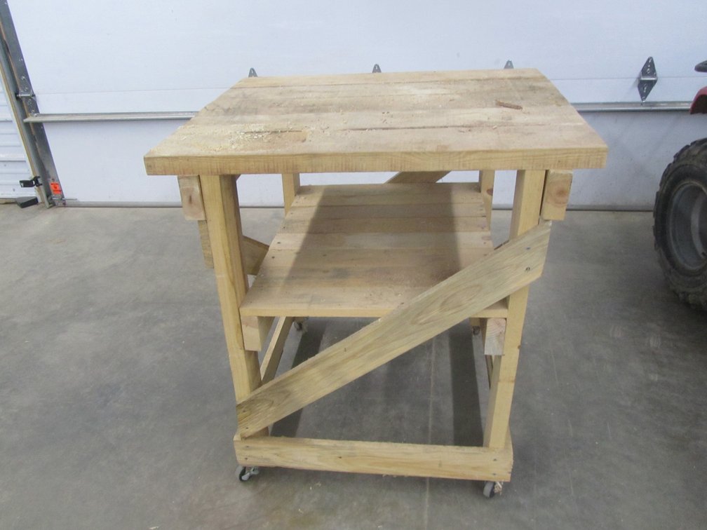 Wood Tool Stand On Casters