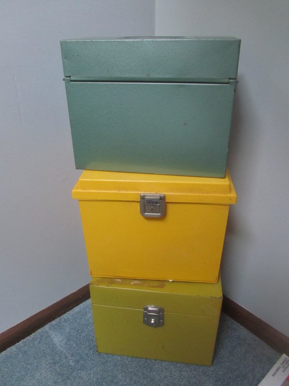(3) File Boxes