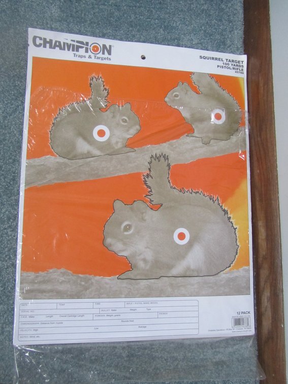Lot Of Champion Squirrel Targets 