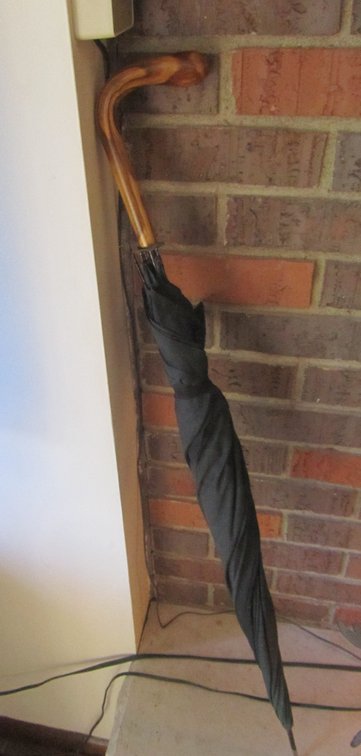 Antique Umbrella w/Wood Handle