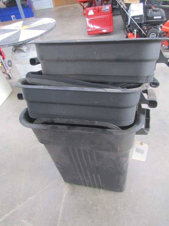 (3) Riding Mower Bagger Containers