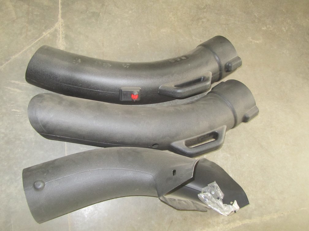 (3) Riding Mower Bagger Chutes