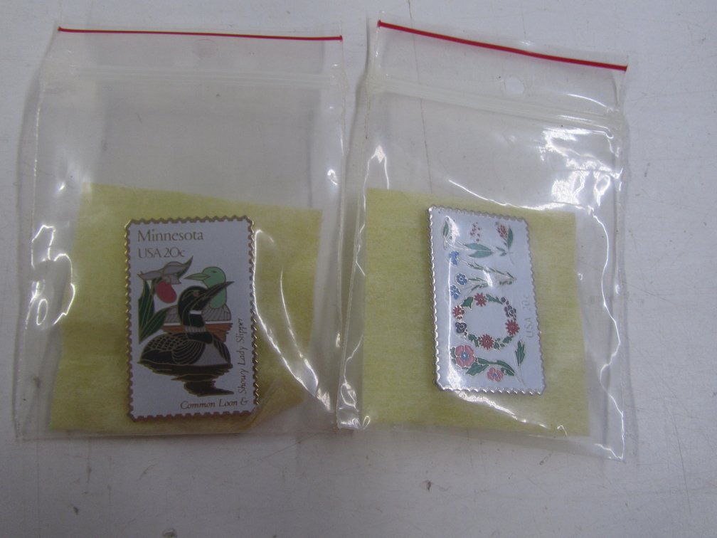 (2) Stamp Pins