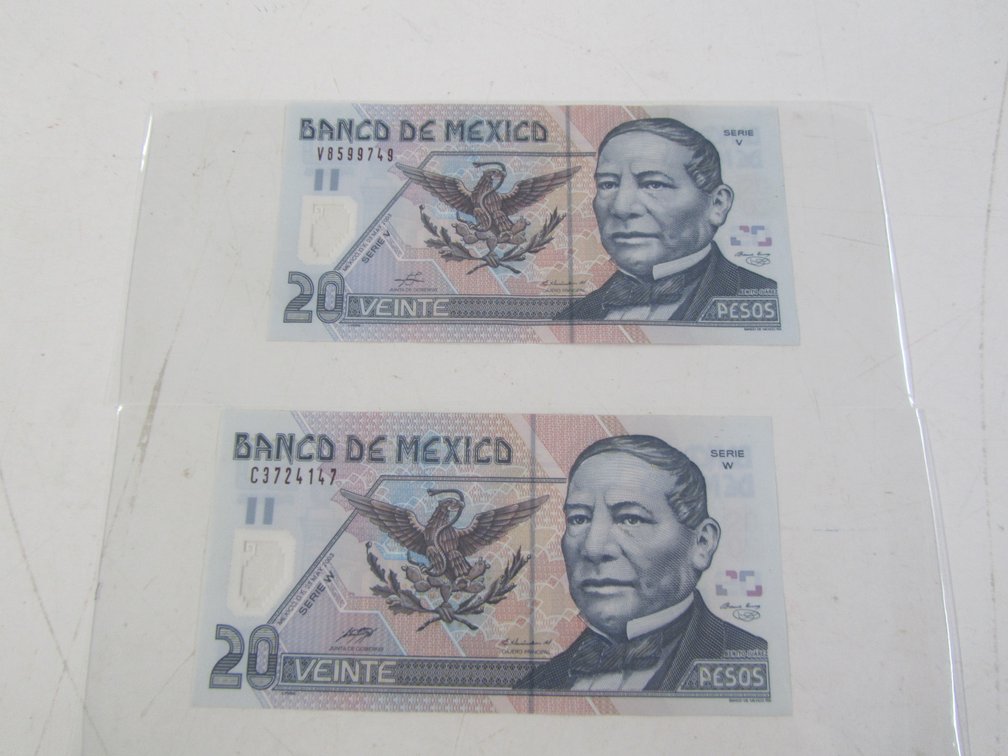 (2) 2003 20 Peso Bills