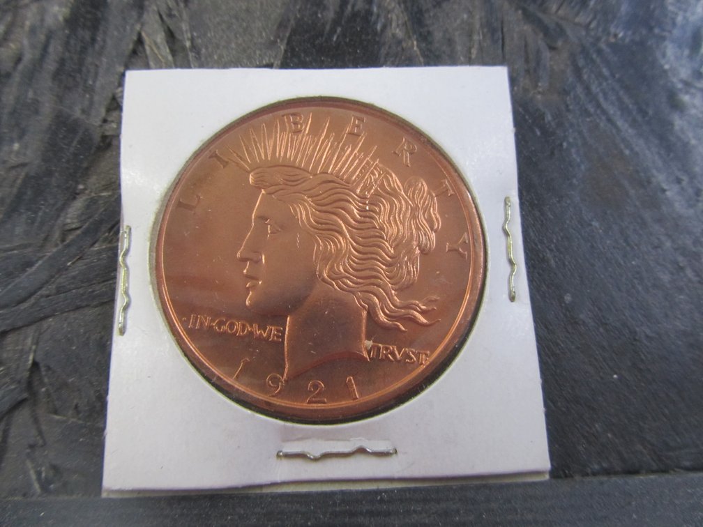 1 Ounce .999 Fine Copper Coin