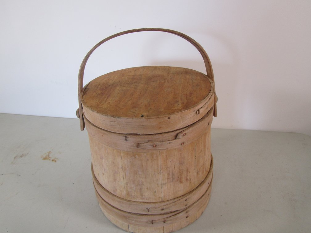 E. Flane & Son Wood Bucket w/Lid