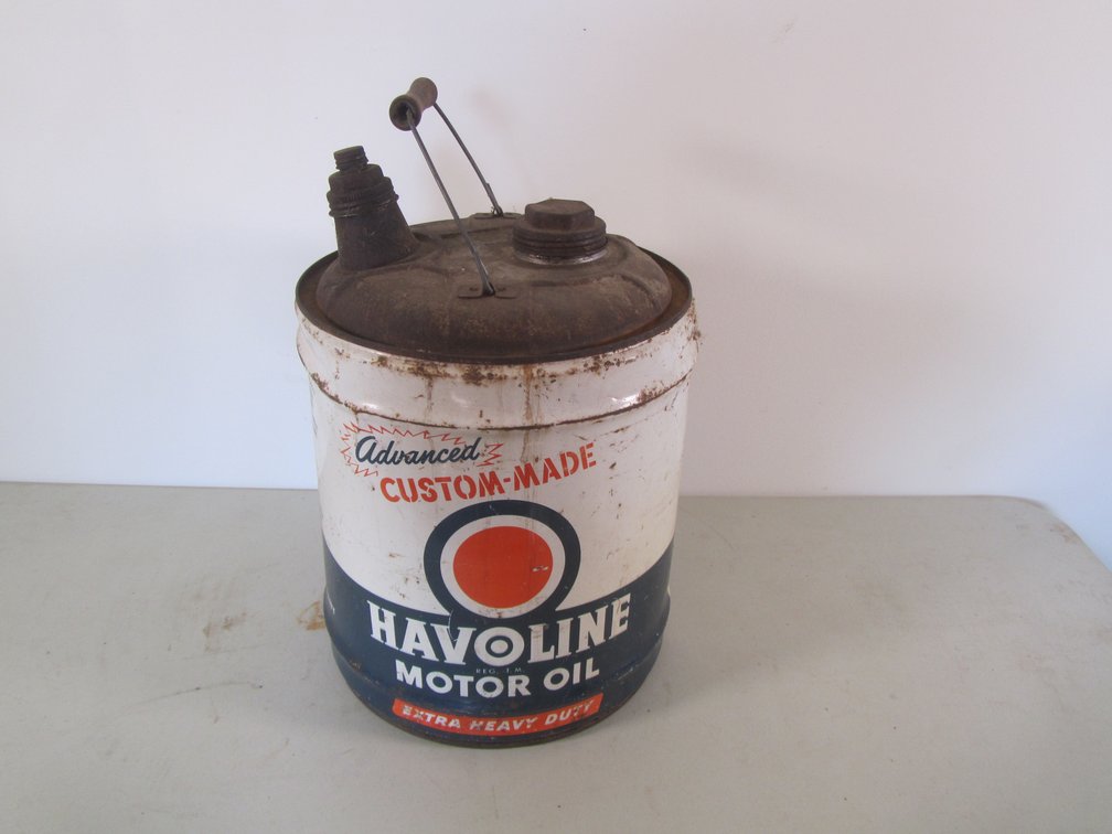 Vintage Havoline 5 Gallon Motor Oil Can