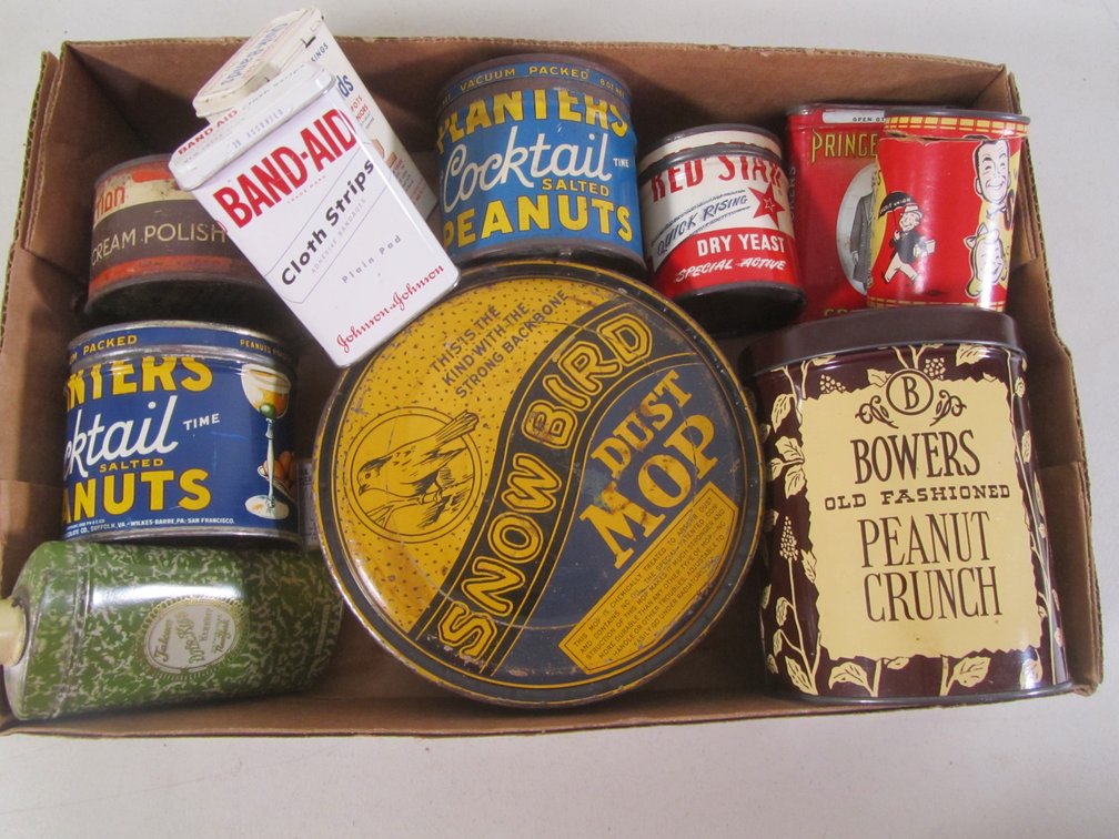 Flat Full Of Assorted Collectible Tins