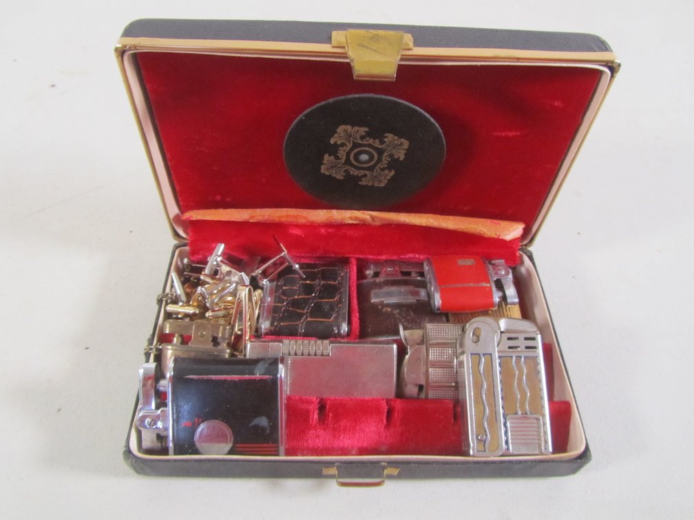 Lot Of Assorted Cuff Links And Lighters