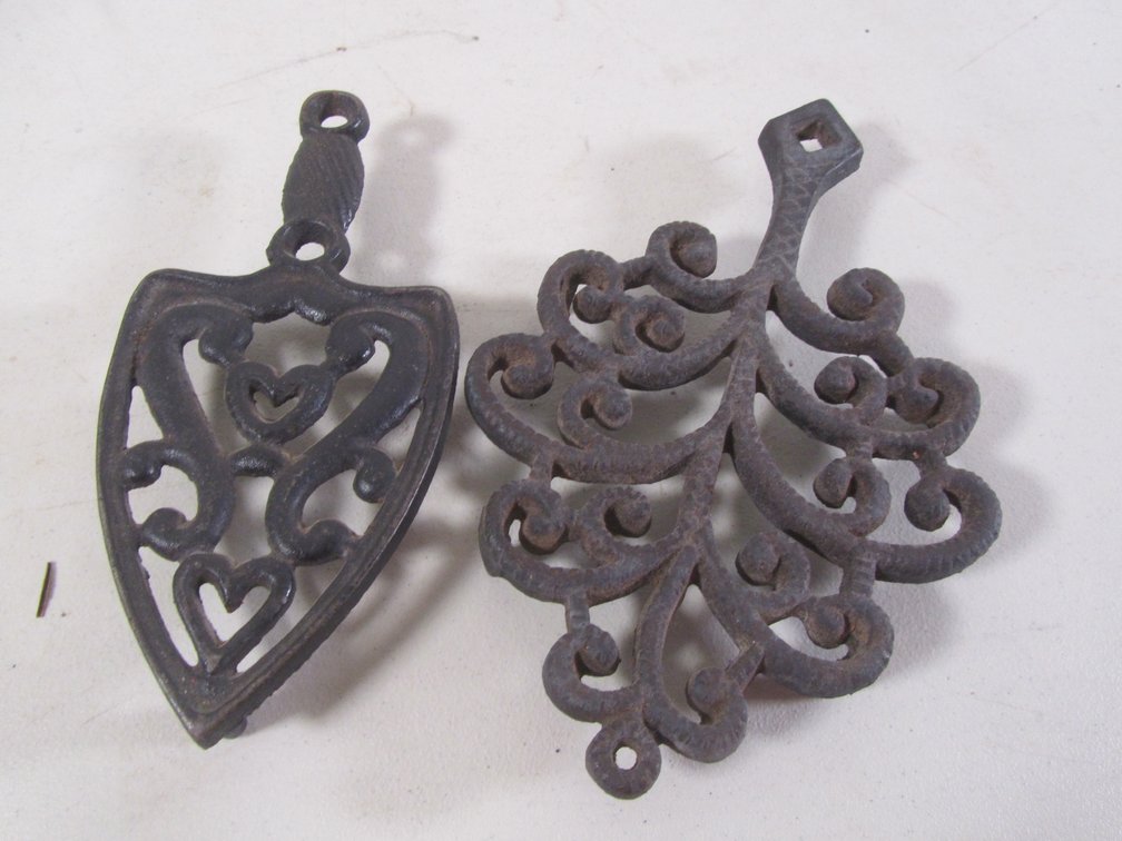 (2) Cast Iron Trivets