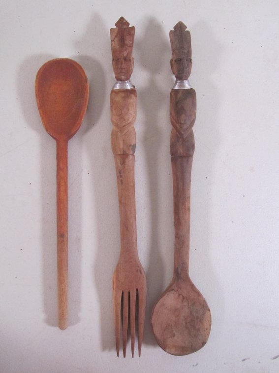 Wood Salad Fork And Spoon Set