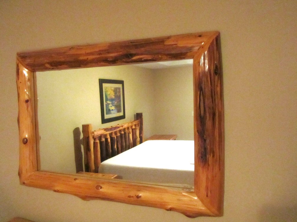 Log Frame Wall Mirror