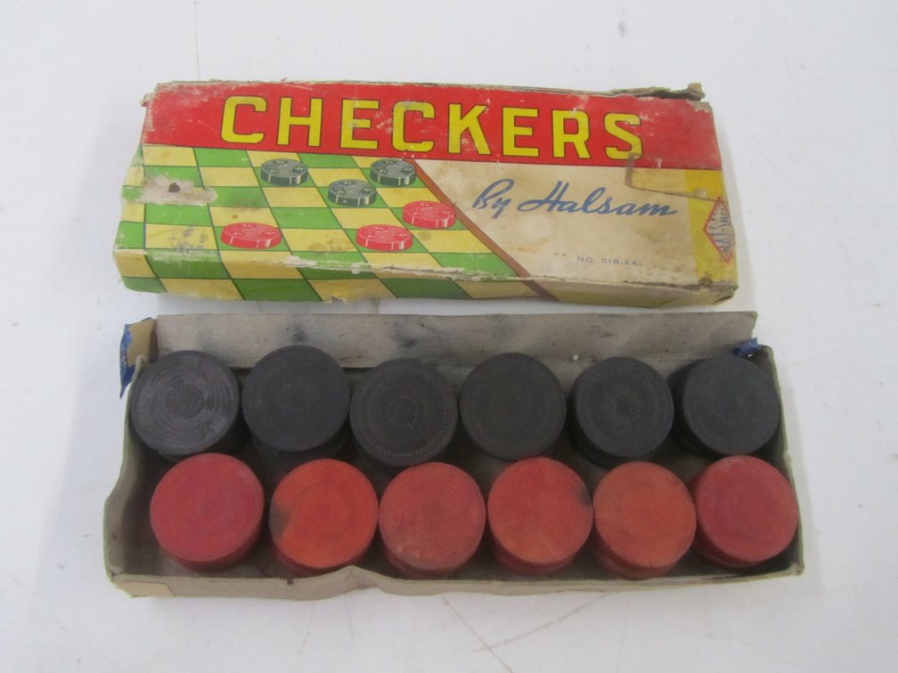 Set Of Vintage Halsam Checkers