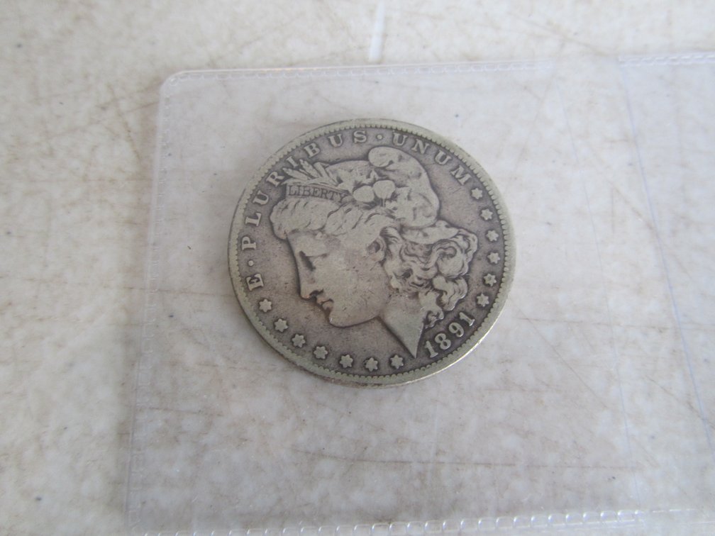 1891-CC Silver Morgan Dollar