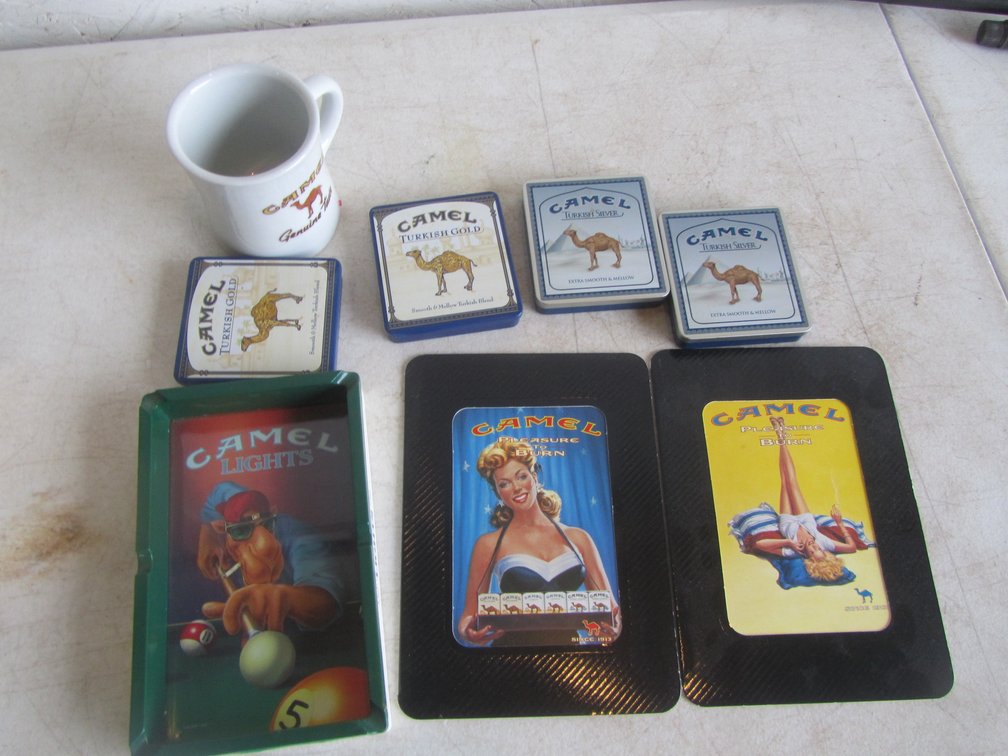 Lot Of Assorted Collectible Camel Cigarettes Brand Items
