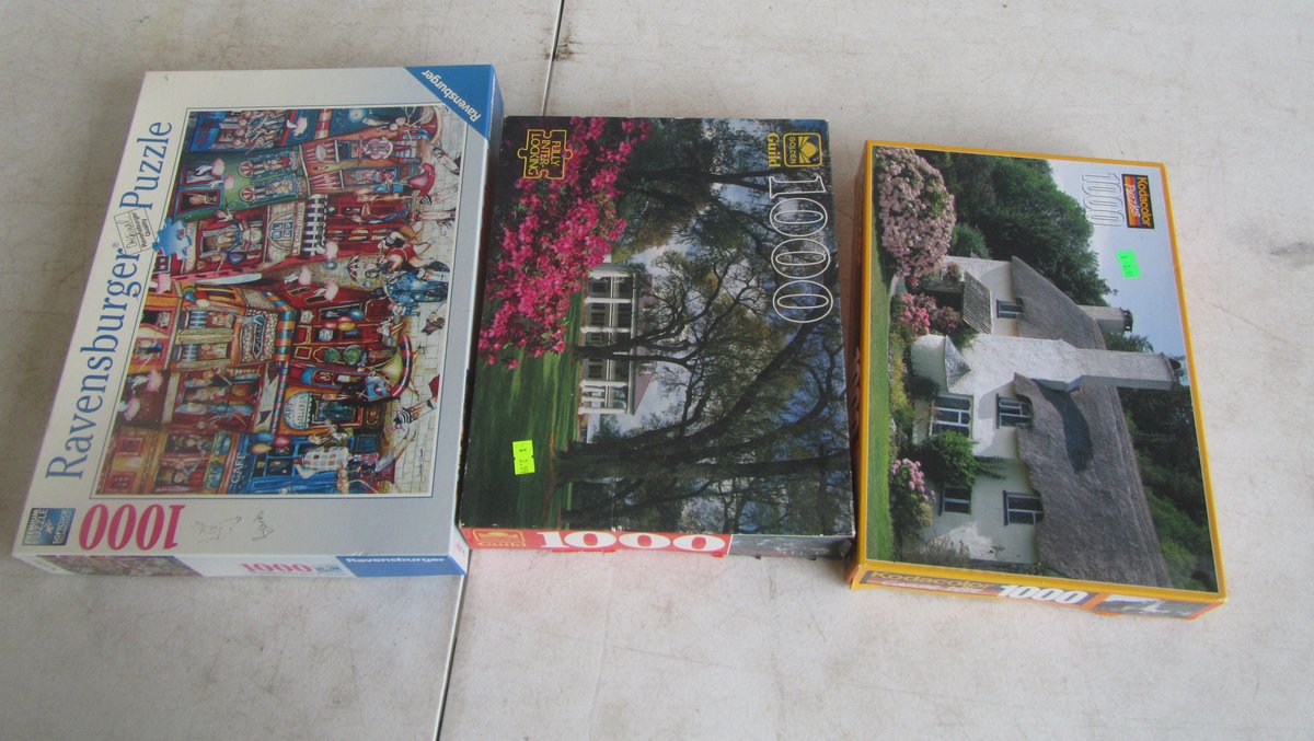 (3) 1,000 Piece Puzzles