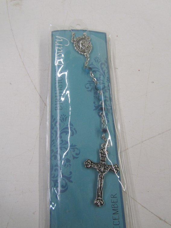 Birthstone Rosary December Necklace
