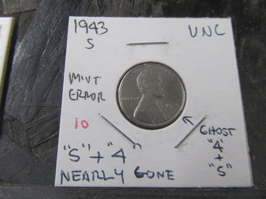 1943-S Mint Error Lincoln Steel Cent