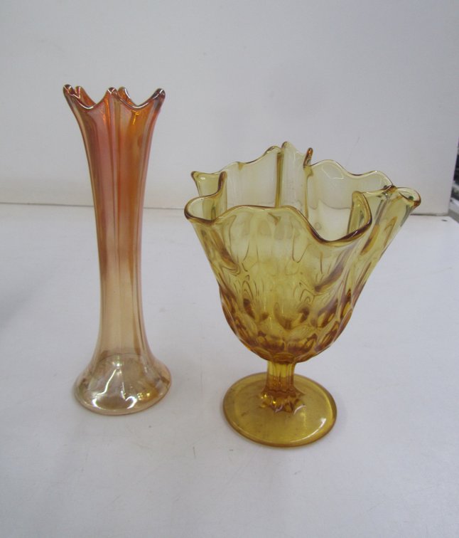 (2) Blown Glass Pieces