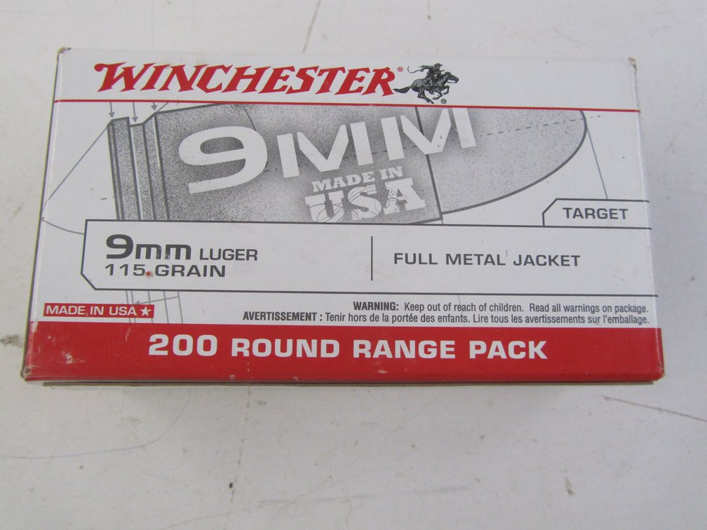 Winchester 9mm Luger (200) Rounds