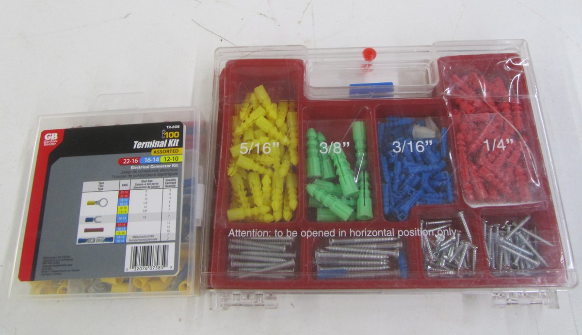 Grip 300pc. Drill/Driver Bit & Anchor Set