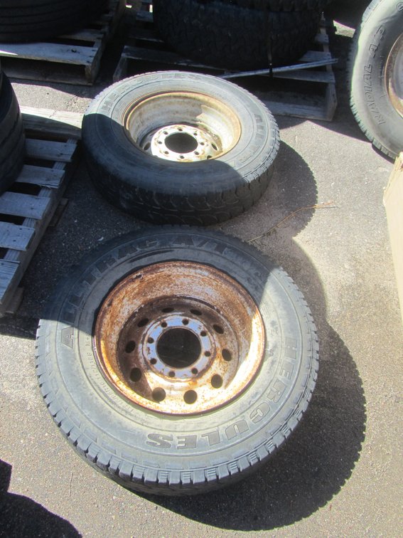 (2) Hercules All Trac Tires w/8-Bolt Rims