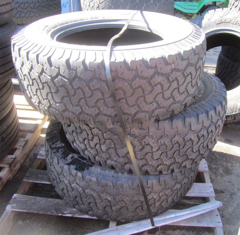 (3) BF Goodrich All Terrain Tires