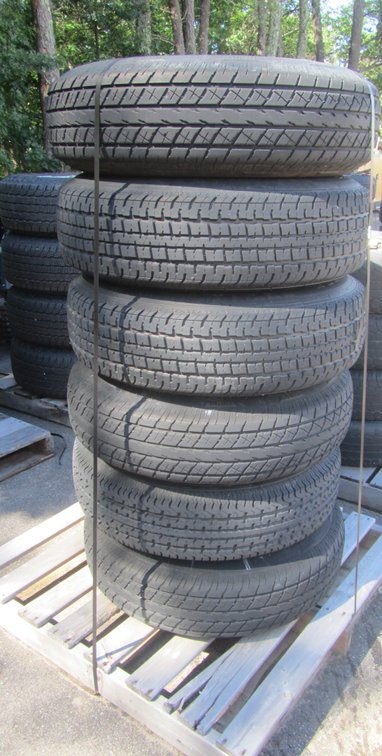 (6) Heavy Duty Range E Tires w/8-Bolt Rims