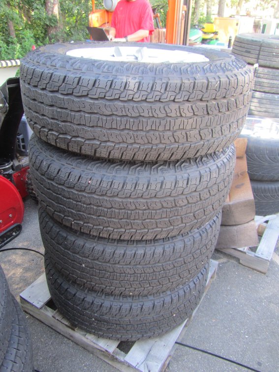 Set Of (4) Good Year Wrangler Territory AT Tires w/Chevy 6-Bolt Rims