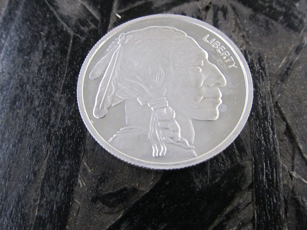 One Ounce .999 Fine Silver Buffalo Nickel Collectors Replica Round