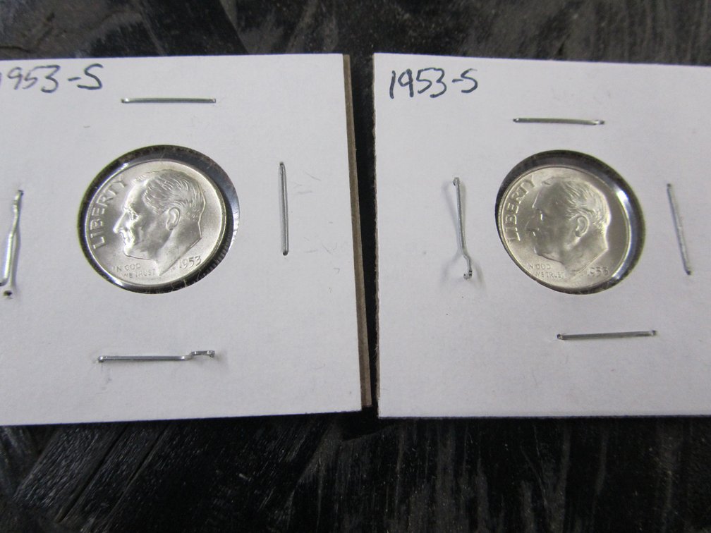(2) 1953-S Roosevelt Dimes