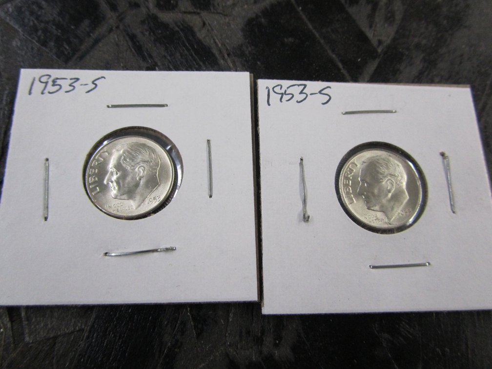 (2) 1953-S Roosevelt Dimes