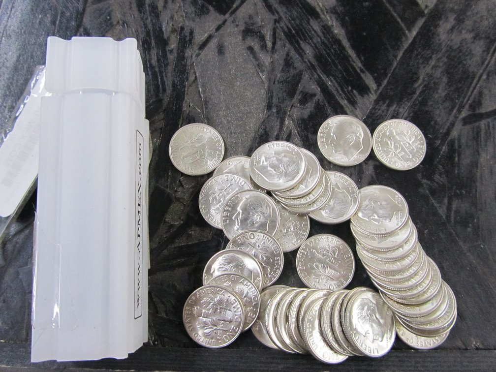 (40) 1953-S Roosevelt Dimes - 90% Silver