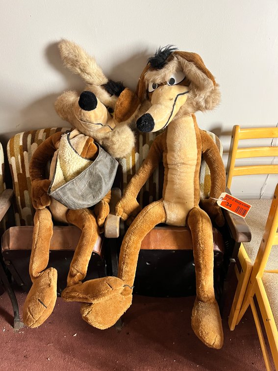(2) Coyote Stuffed Animals